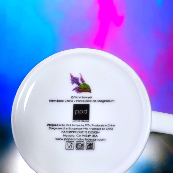 New PPDesign Gift Boxed Porcelain Mug, 13.5 oz, by Vicki Sawyer - Party Snacks. - Picture 7 of 7